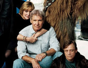 Harrison Ford, Mark Hamill és Carrie Fisher a Star Wars 7-ben