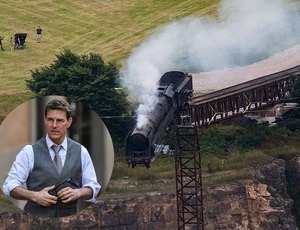 Valódi gőzmozdony zuhan a szakadékba az új Mission: Impossible filmben 